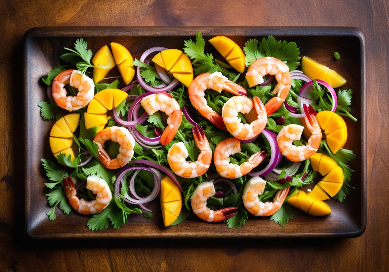 Shrimp Mango Salad with Cilantro