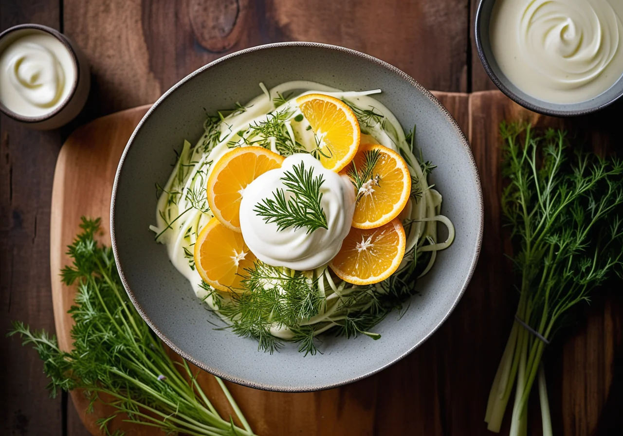 Fennel Salad with Oranges and Yogurt