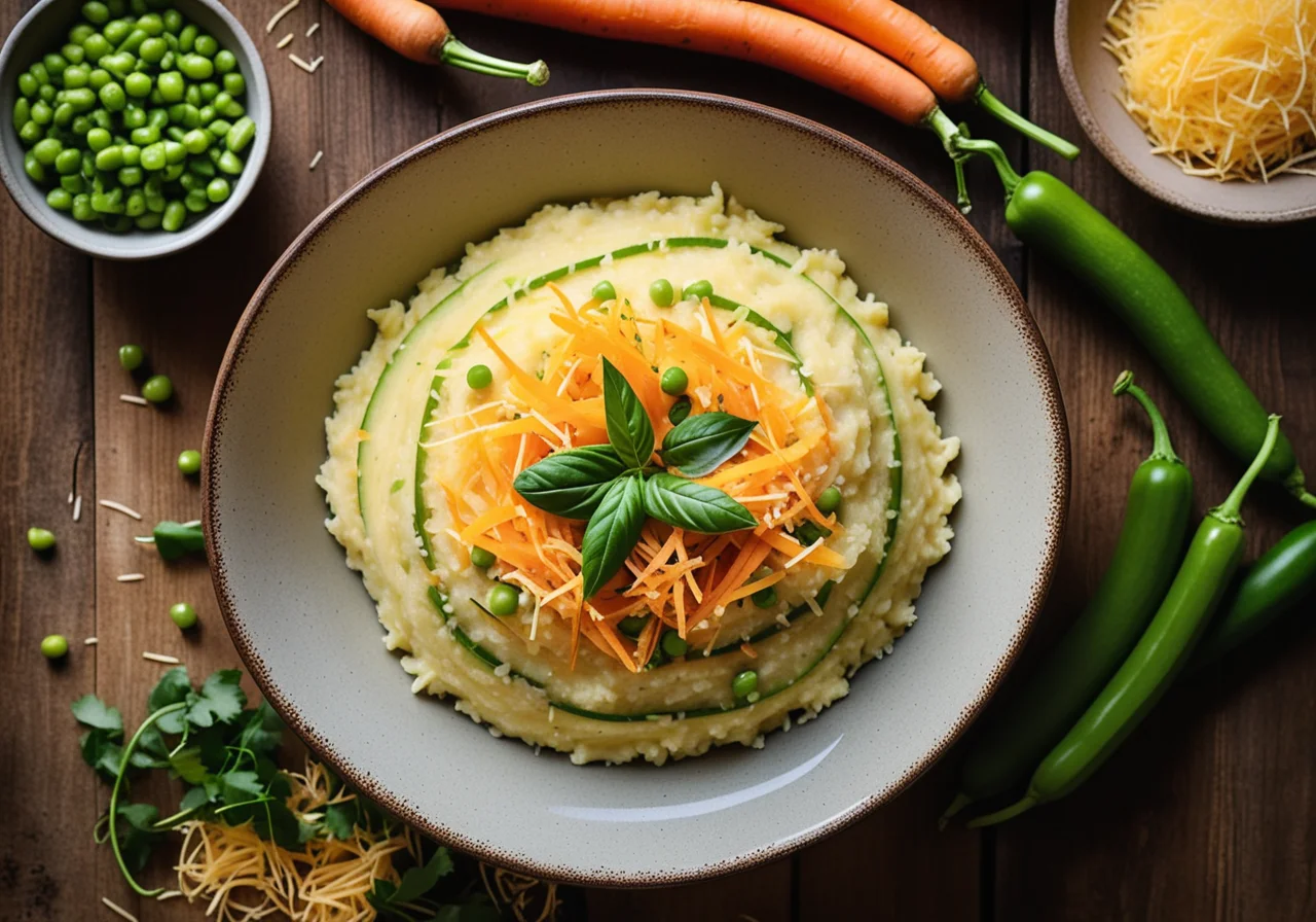 Risotto from Semolina with Vegetables
