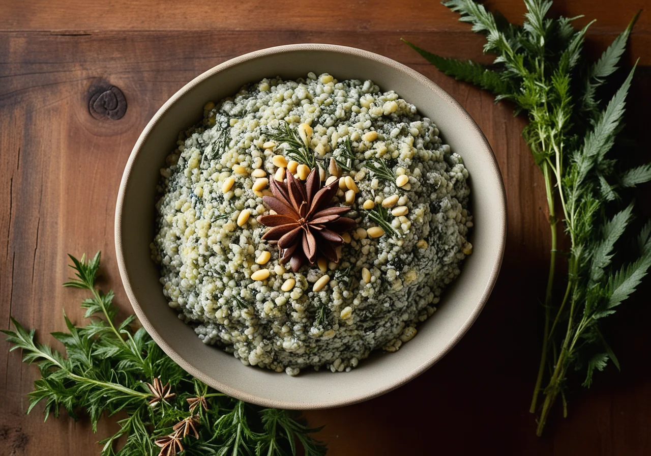 Pearl Millet with Nettle and Cheese