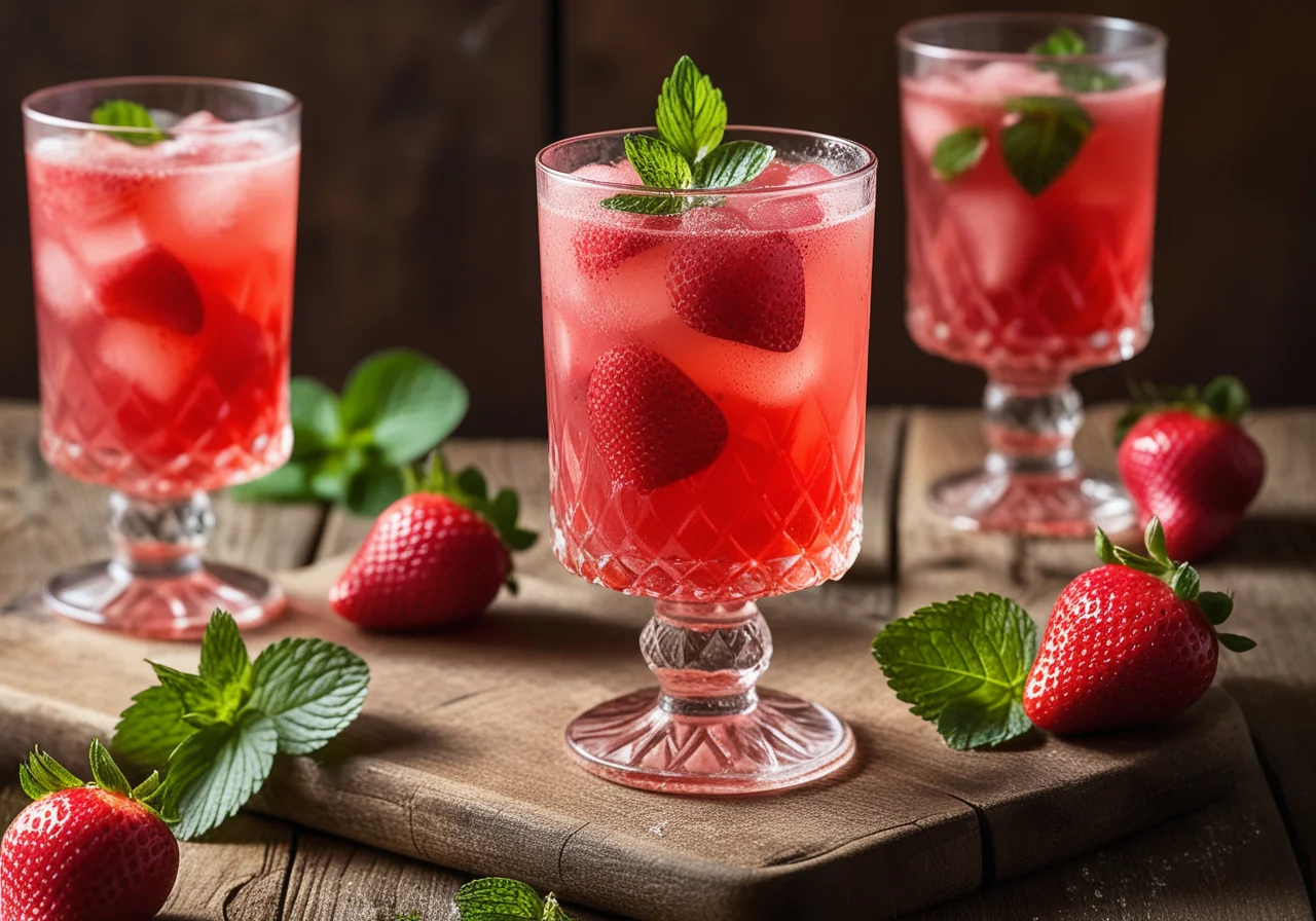 Strawberry Rose Punch