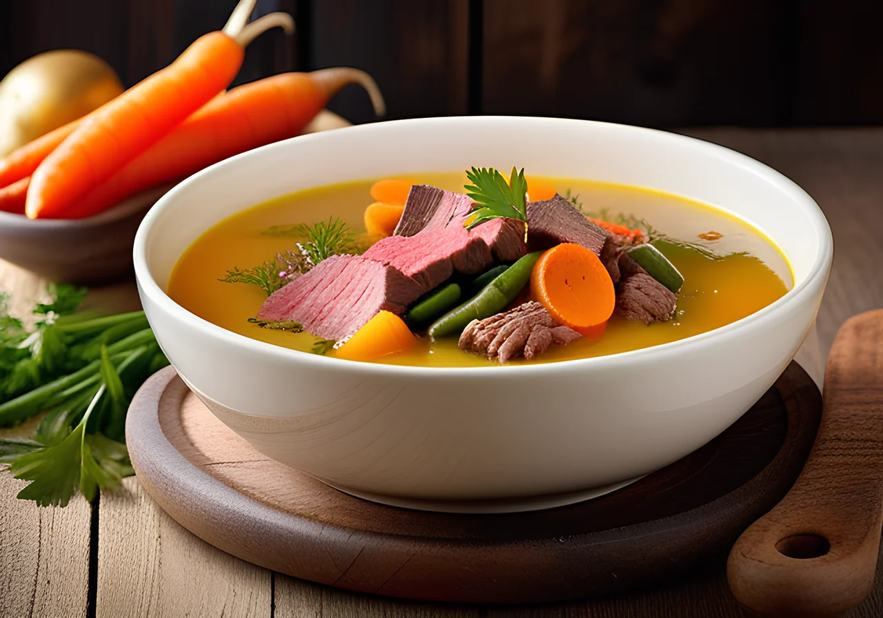 Vegetable Soup with Stew Meat
