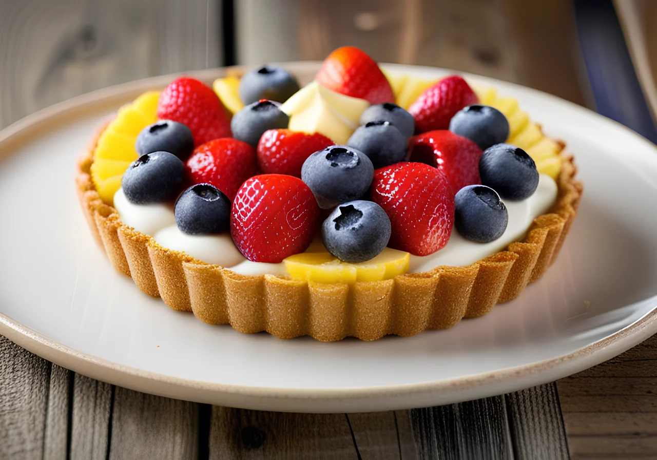 Fruit Tart with Crunchy Base