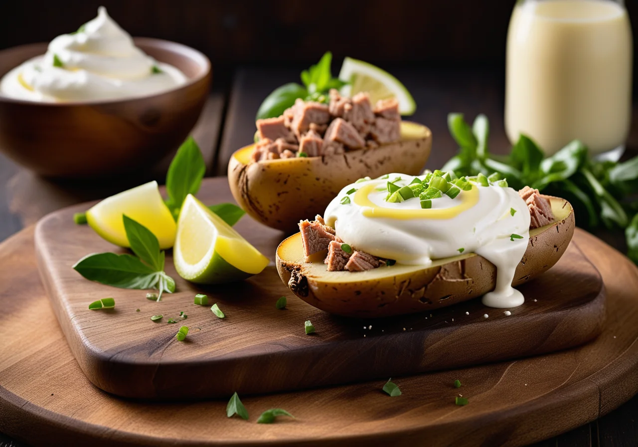 Oven Potato with Tuna Filling