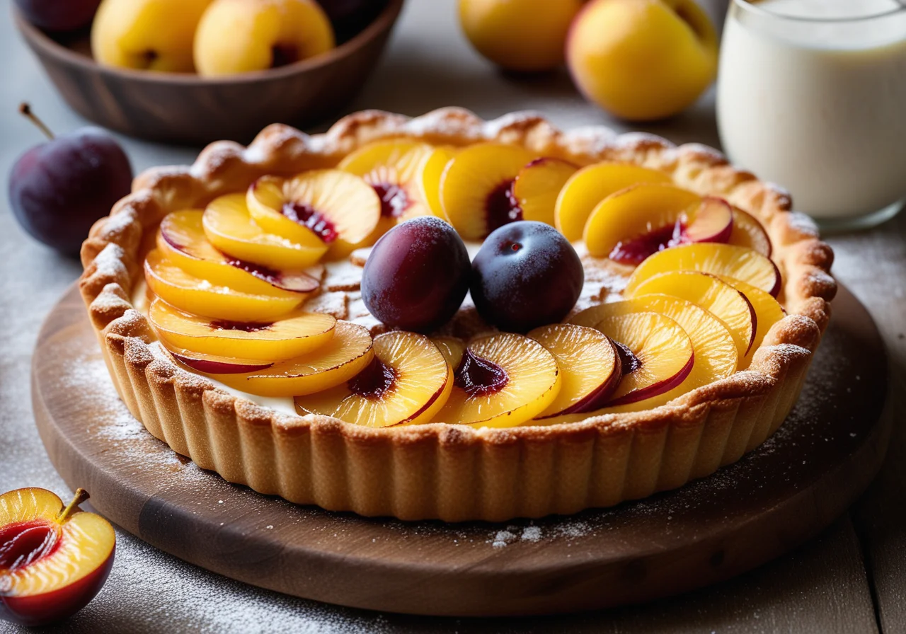 Plum Quark Tart