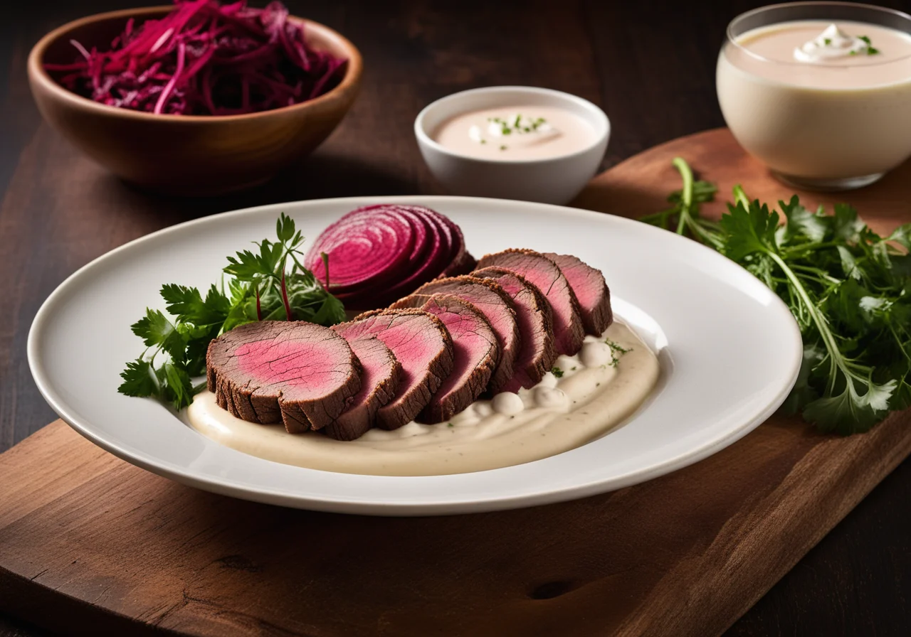 Boiled Beef Brisket with Horseradish Sauce