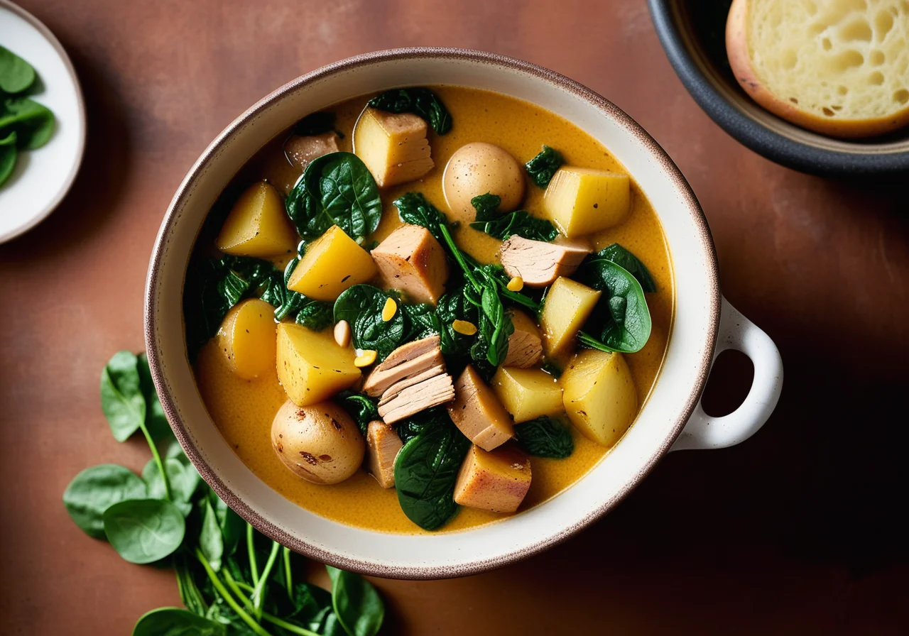 Thick Bean-Chickpea Stew with Cumin Potatoes