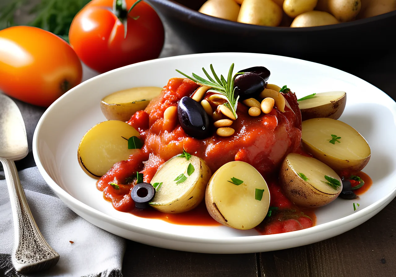 Potatoes in Spicy Tomato Sauce