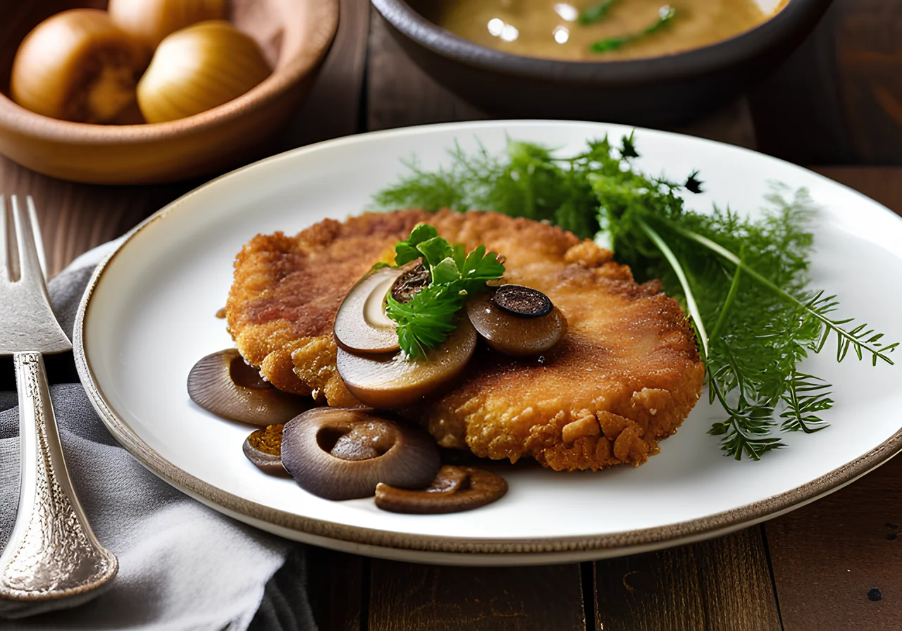Vegan Onion Schnitzel