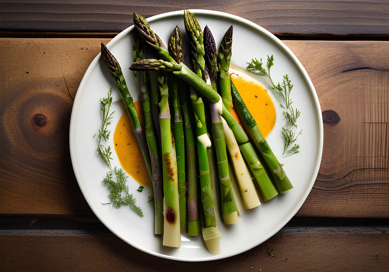 Vegetarian Asparagus Casserole with Grilled Eggplant