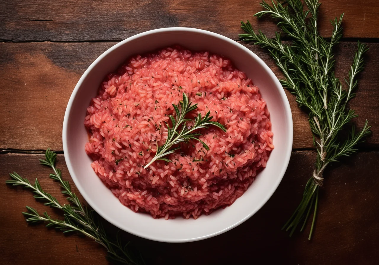 Red Risotto with Parmesan and Thyme