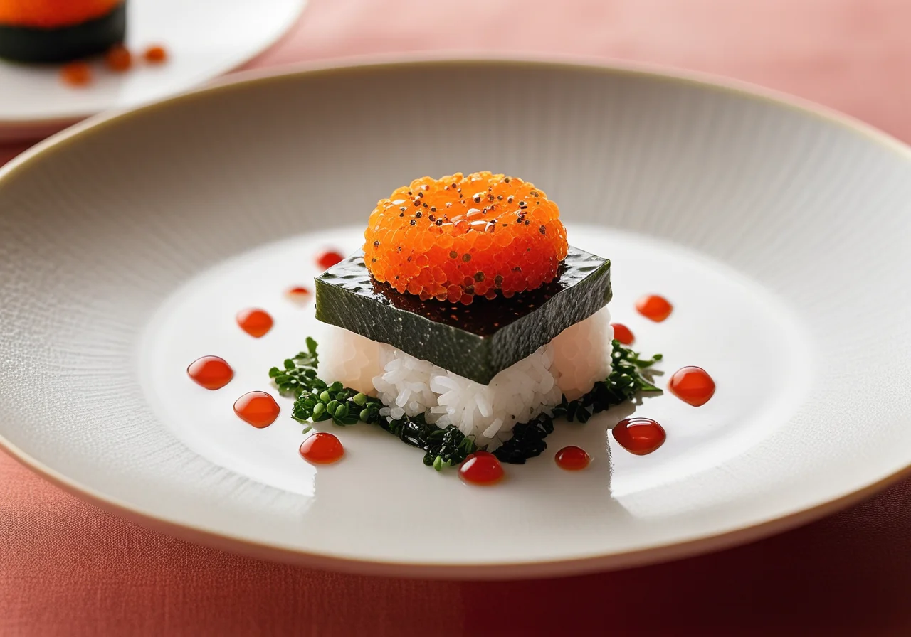 Sushi with Fish Roe