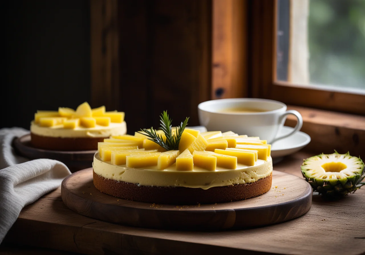 Poppy Seed Cake with Pineapple
