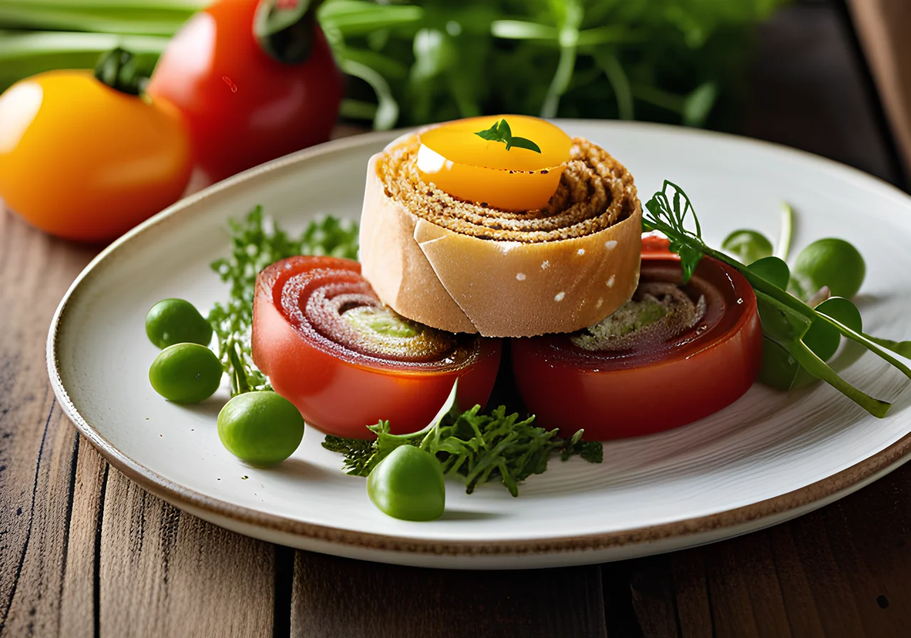 Bread Rolls with Salad
