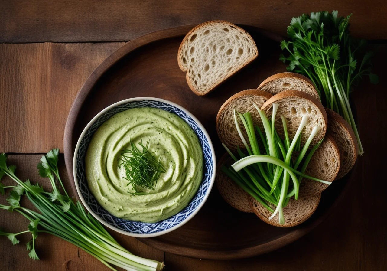 Radieschen-Obatzter mit Vollkornbrot