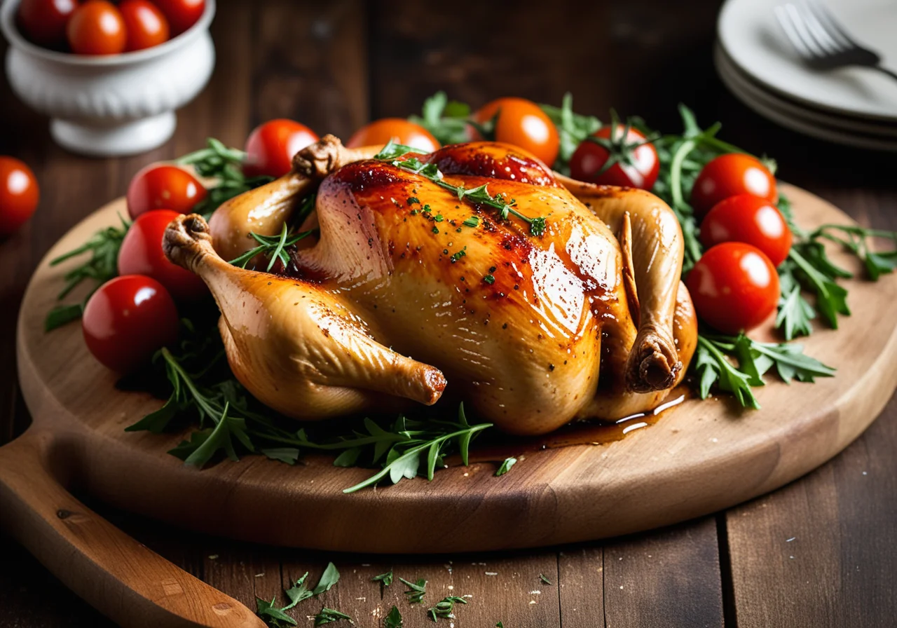 Spicy Roasted Chickens