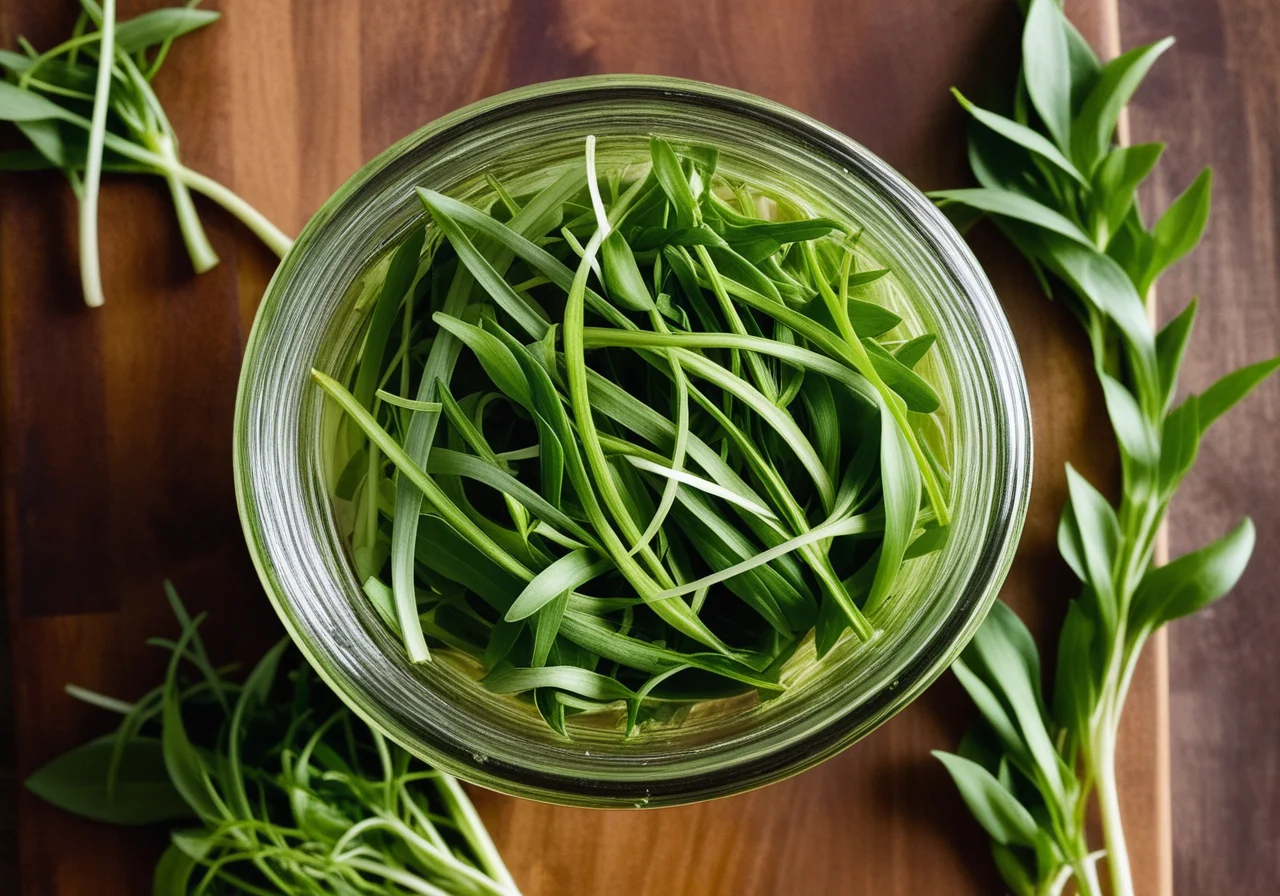 Pickled Wild Garlic Sprouts