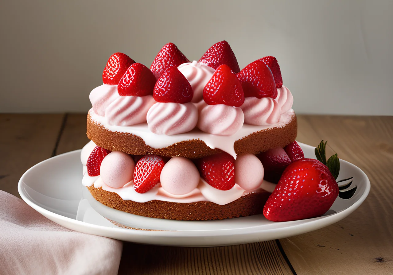 Simple Strawberry Cake