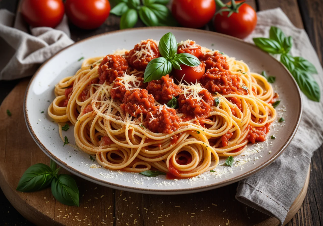 Spaghetti with Tomato Sauce