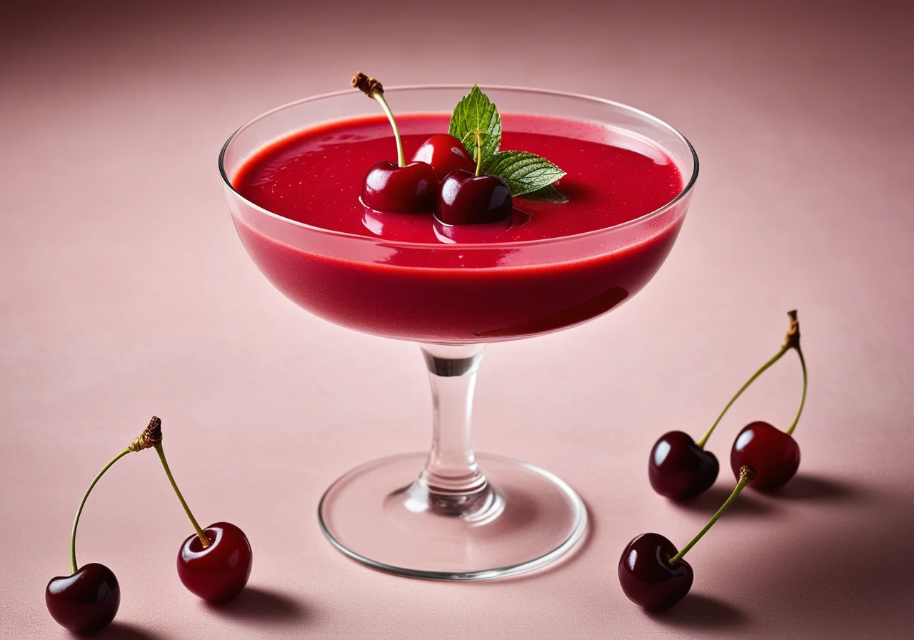 Cherry Soup with Nocken