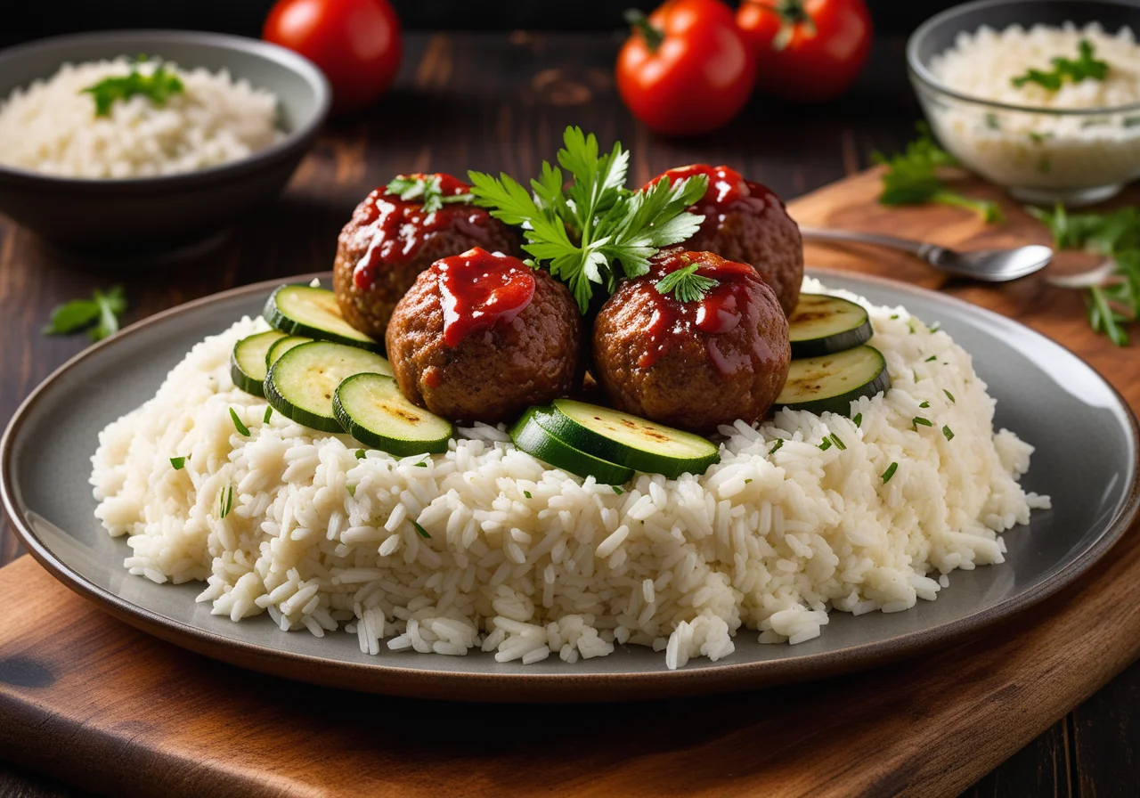 Meatball with Rice