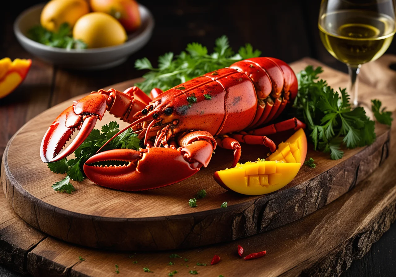 Baked Lobsters with Herbs