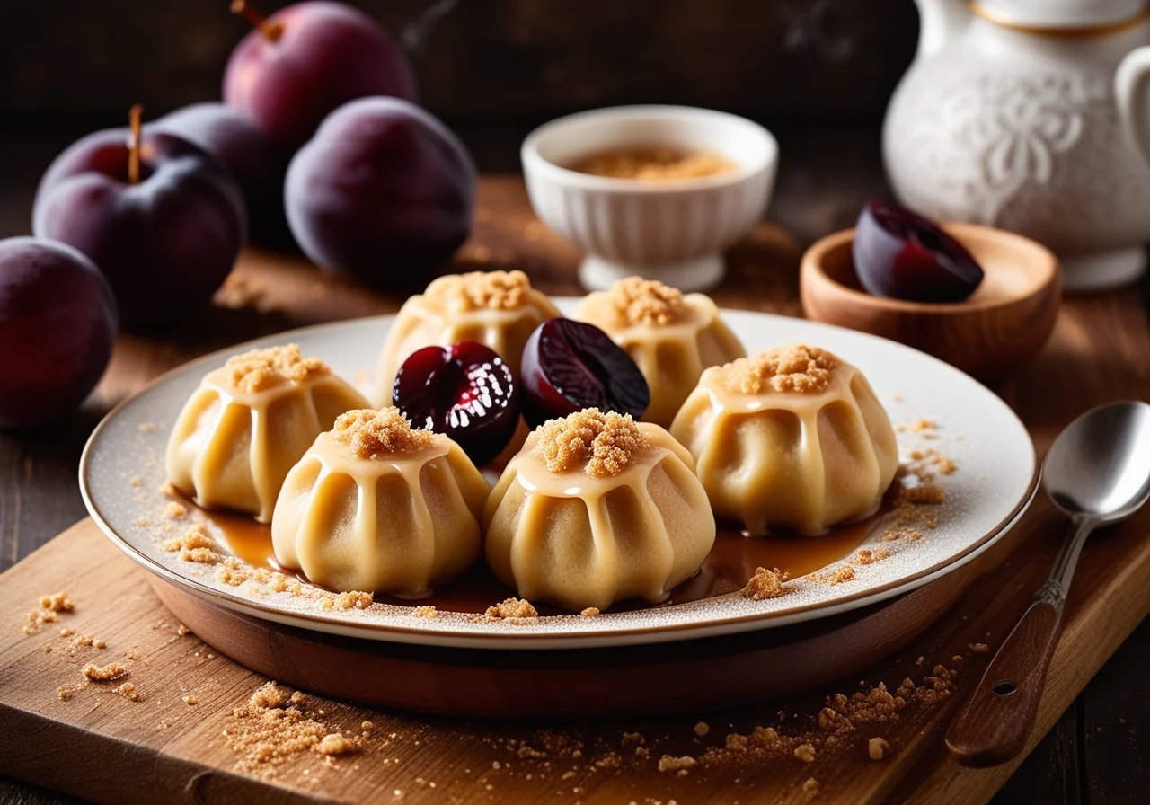 Sweet Dumplings with Plum Filling