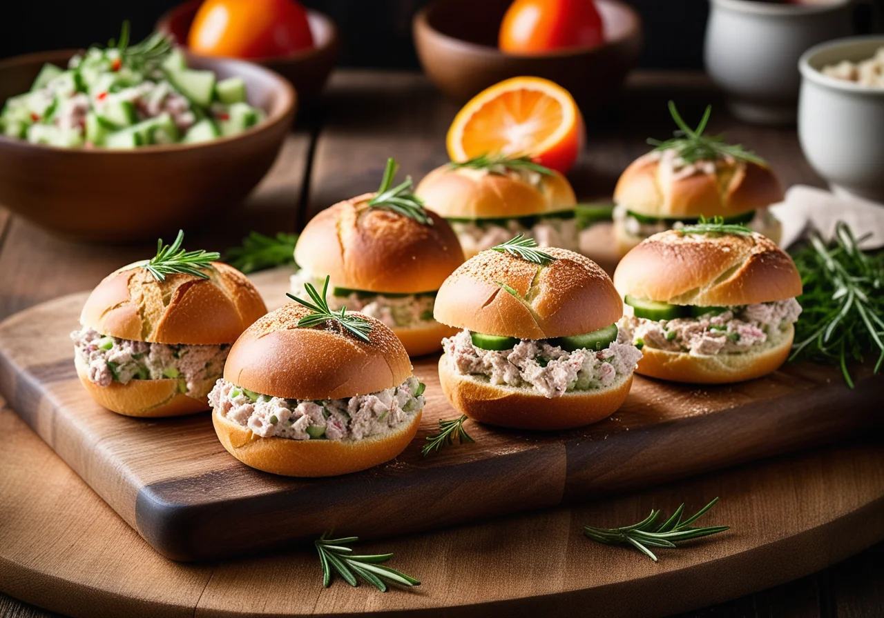 Thunfisch-Tramezzini-Rollen