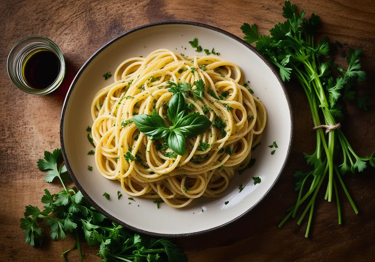 Spaghetti with Parsley