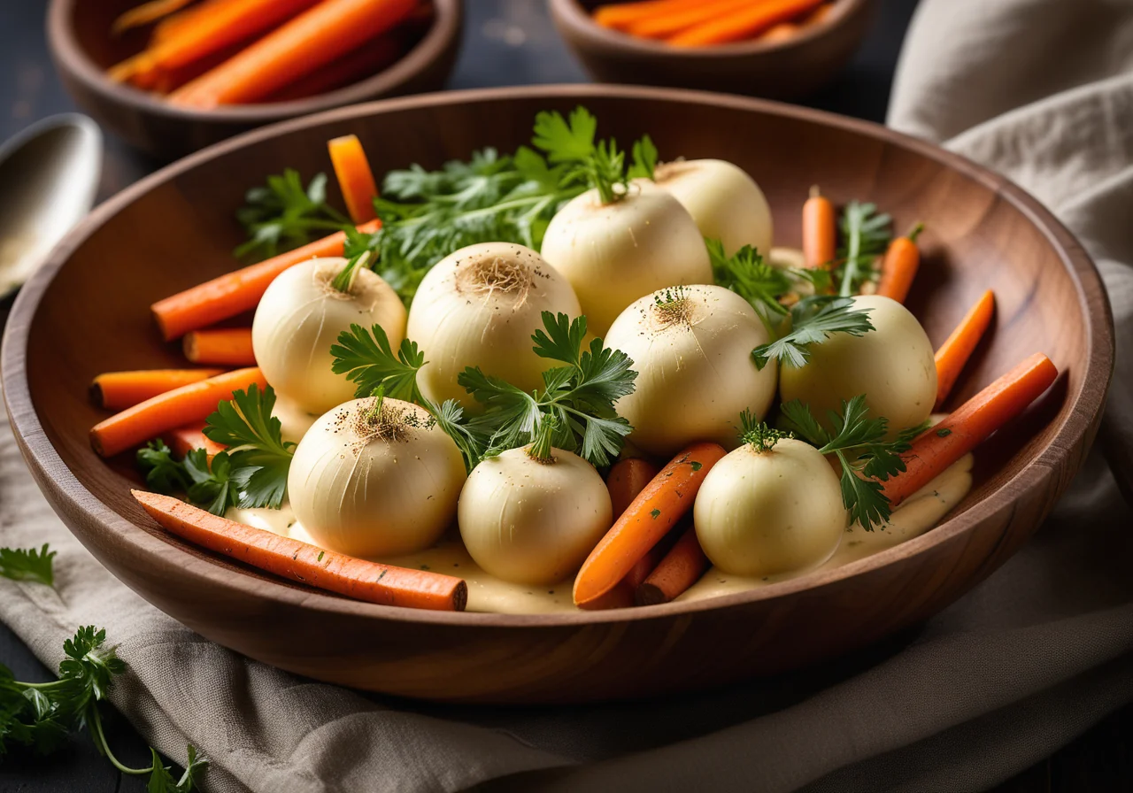 Teltower Turnips Filled with Herbs