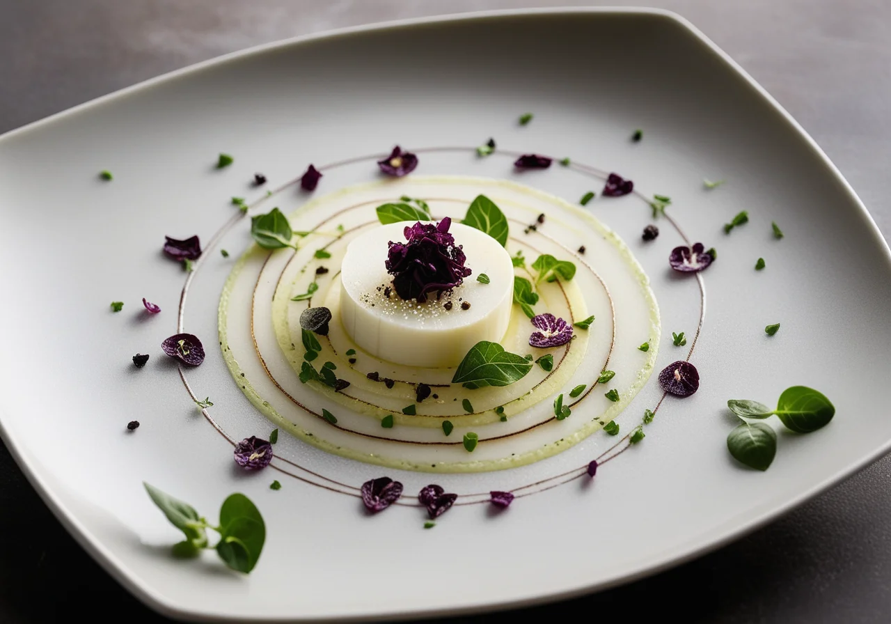 Kohlrabi Carpaccio with Truffle