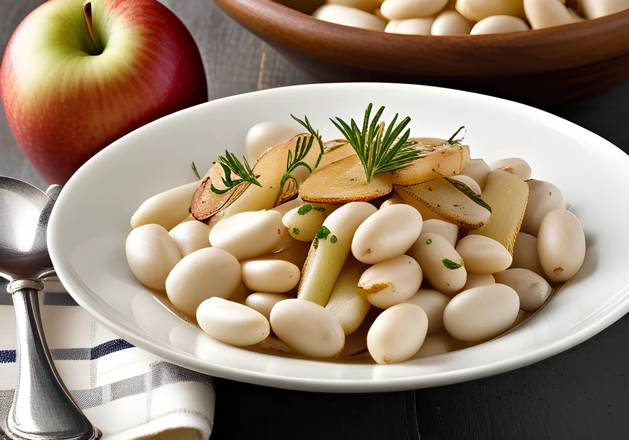 White Beans with Parsnips and Apple