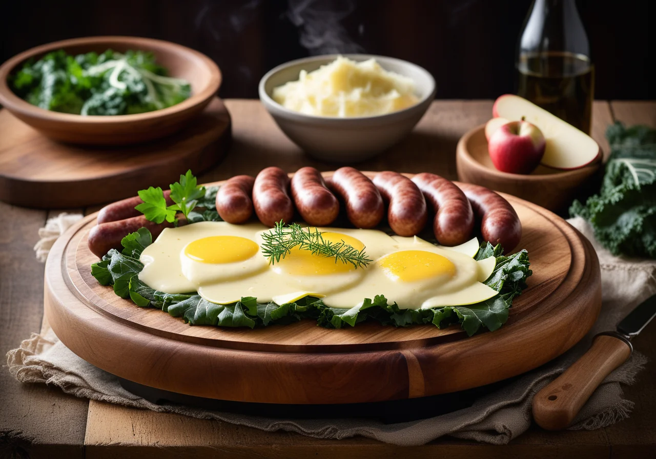 Raclette with Sausages and Sauerkraut