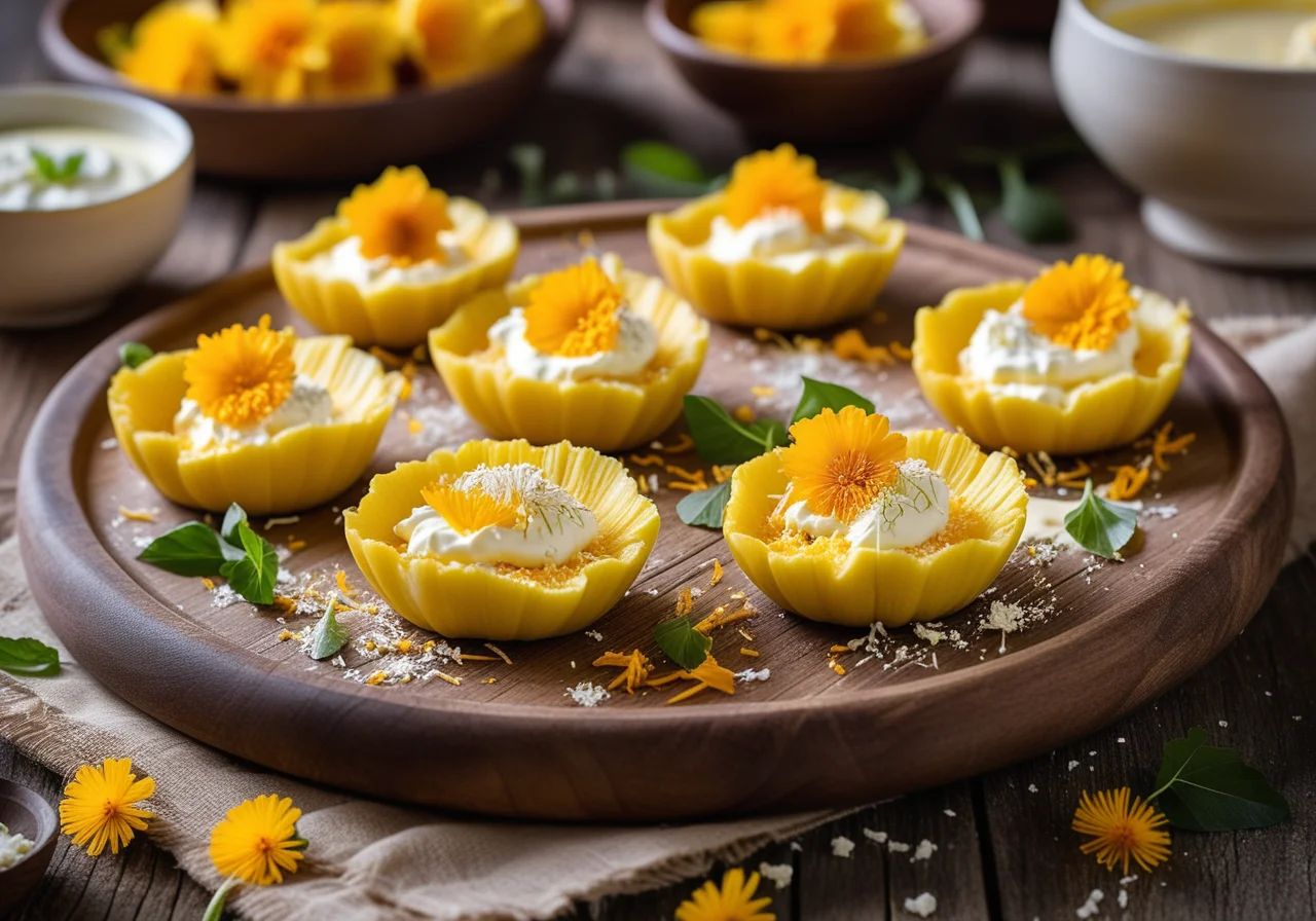 Zucchini Flowers with Filling
