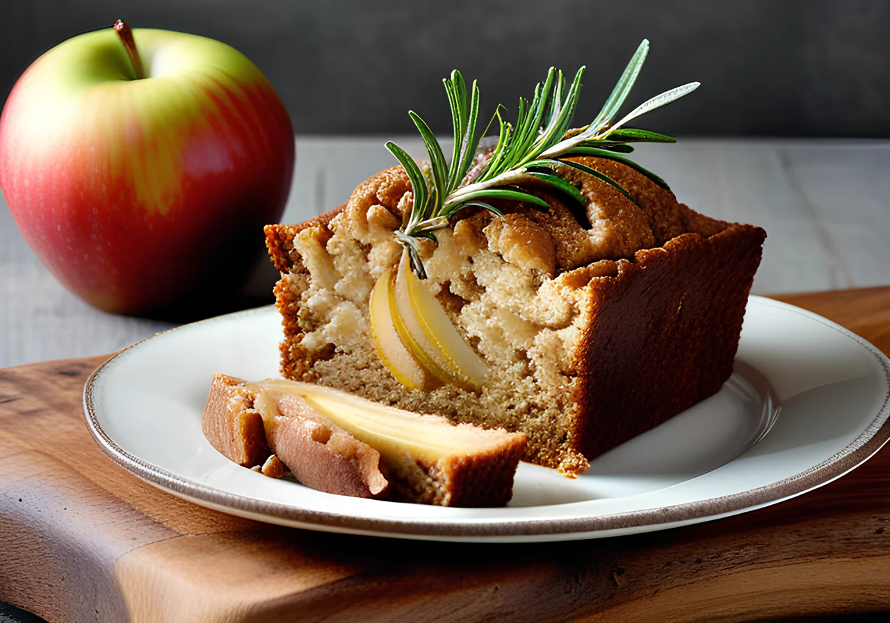 Walnut Apple Cake with Rosemary