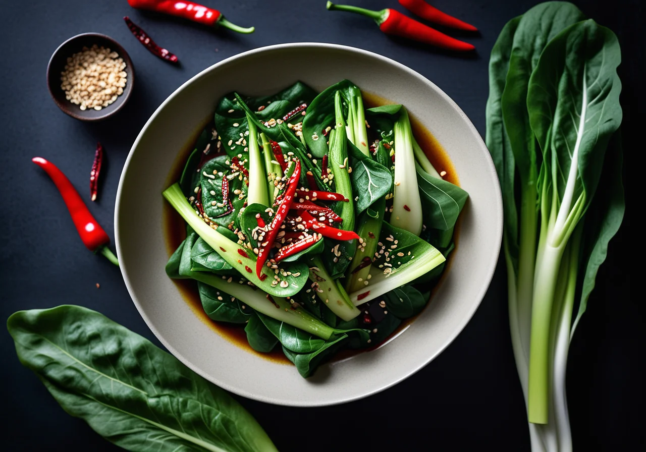 Pak Choy with Asia Vinaigrette