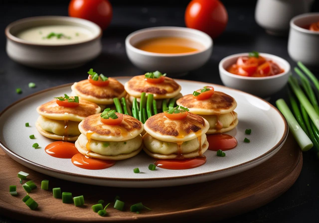 Shrimp Dumpling Pancakes