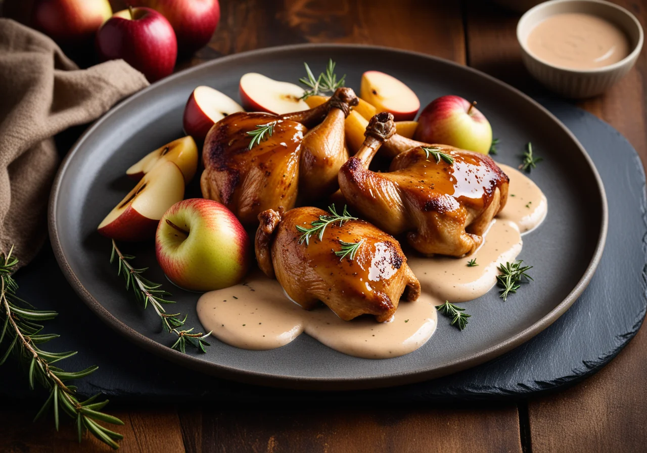 Chicken Thighs with Apple Cider Sauce