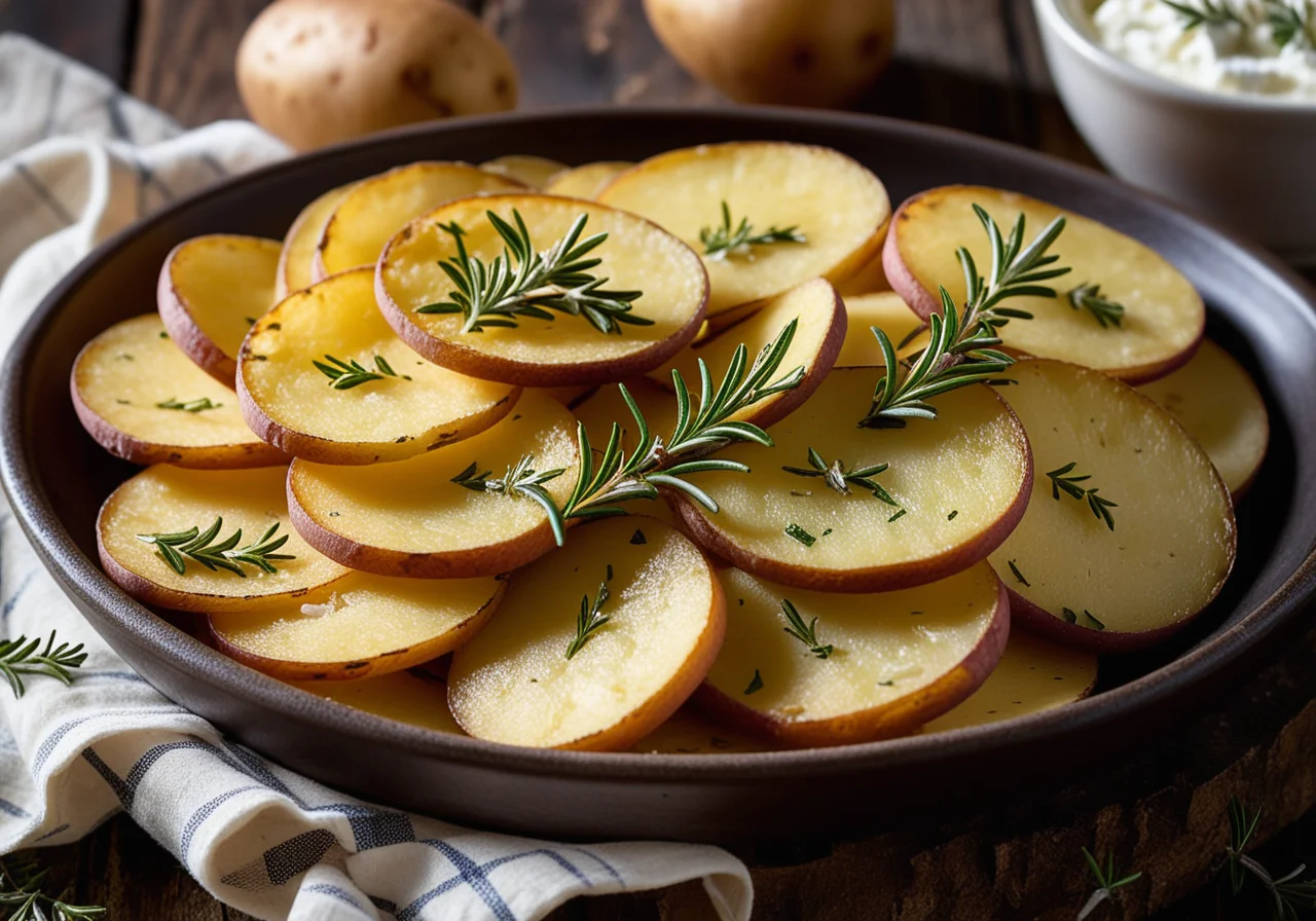 Fried Potatoes with Feta