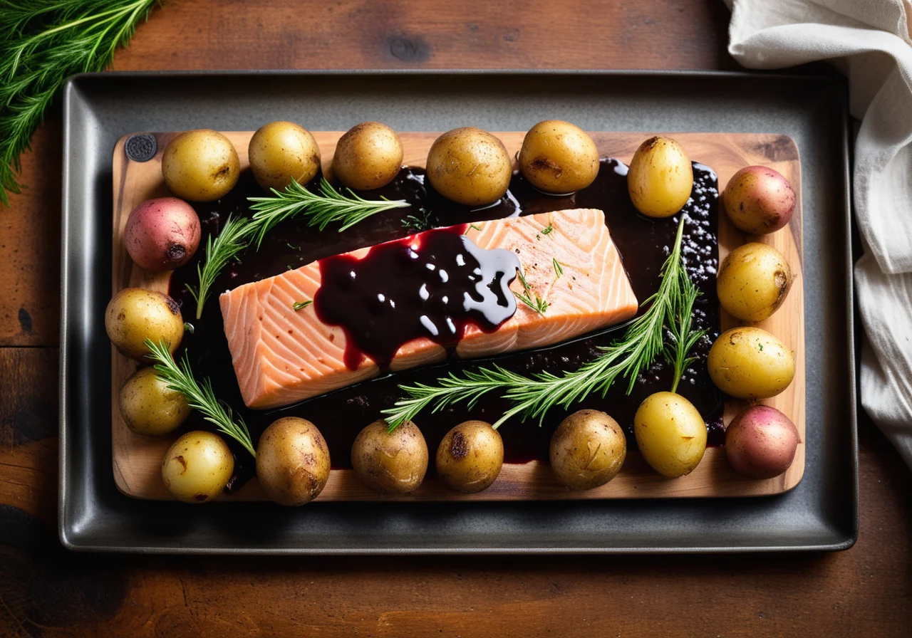 Poached Salmon Steak