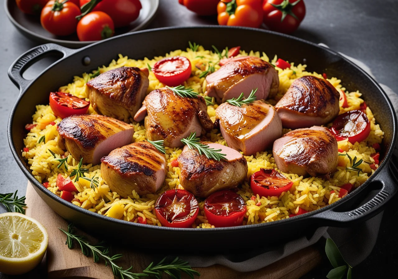 Paella with Poultry