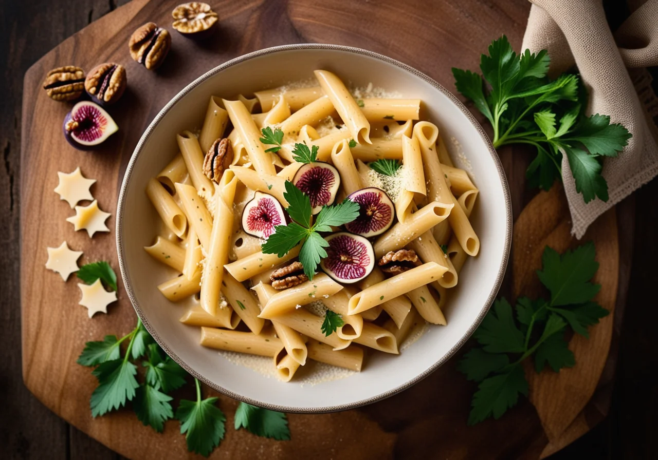 Pasta in Cheese Wine Sauce