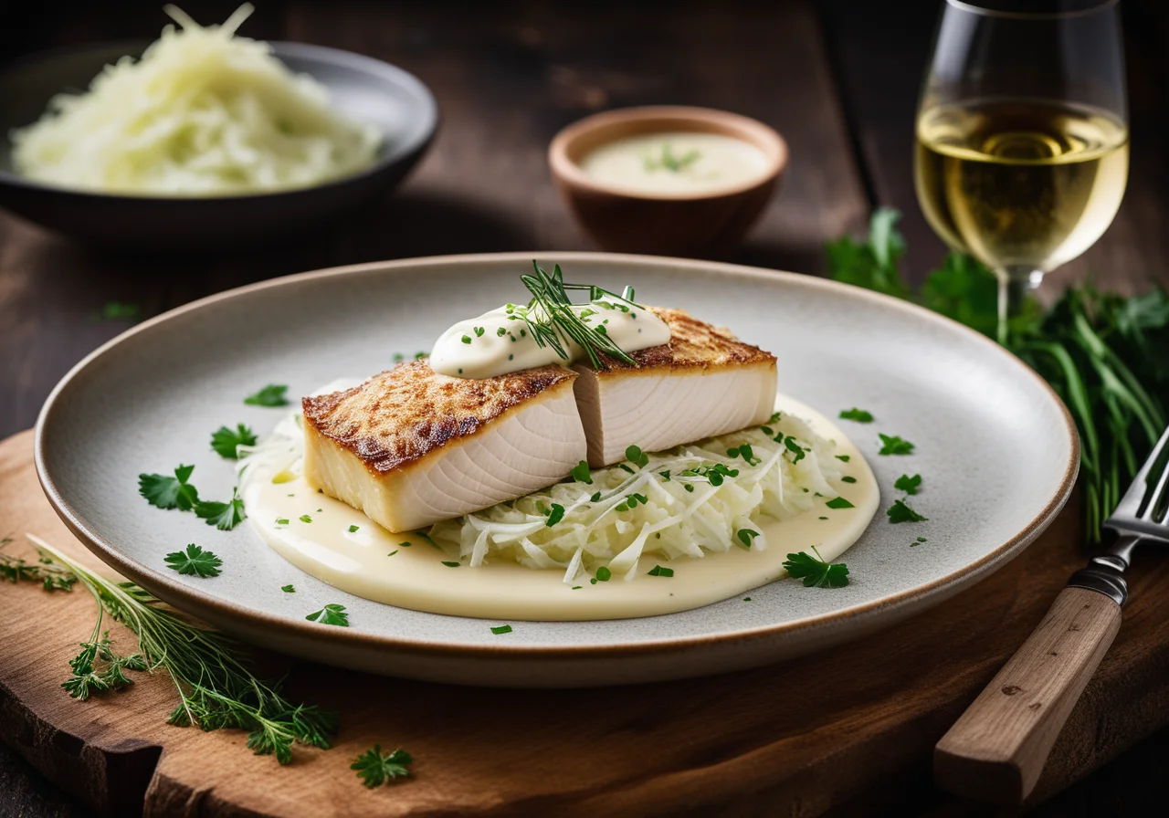 Pike-Perch Fillet Wrapped in Sauerkraut