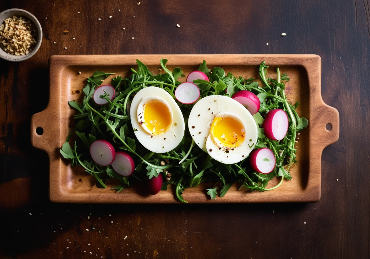 Potato Arugula Salad with Eggs
