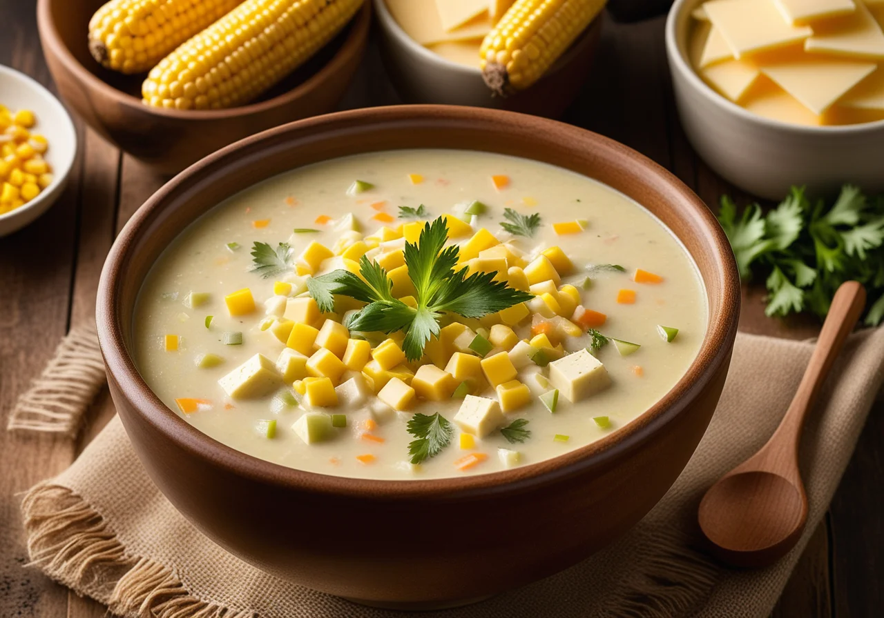 Creamy Vegetable Soup with White Beans