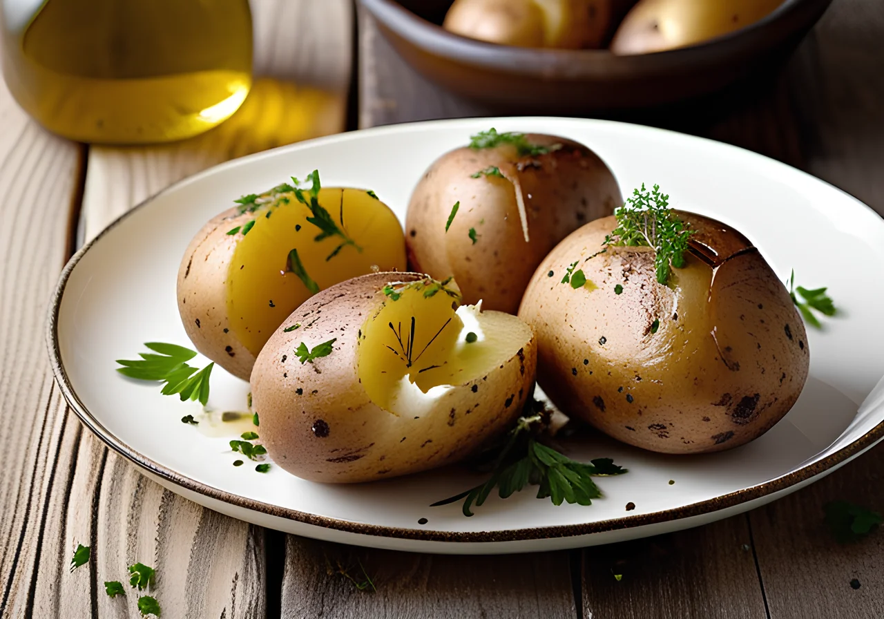 Baked Potatoes with Caraway