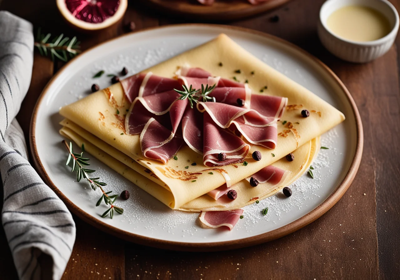 Savory Crêpe with Ham