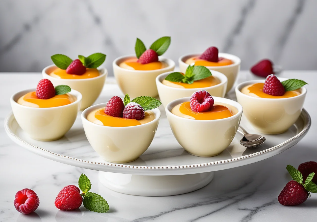 Osterei Pudding with Apricot