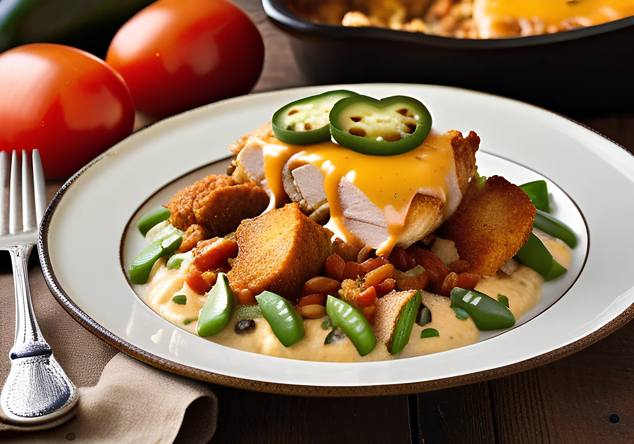 Mexican-Style Chicken Chili Casserole