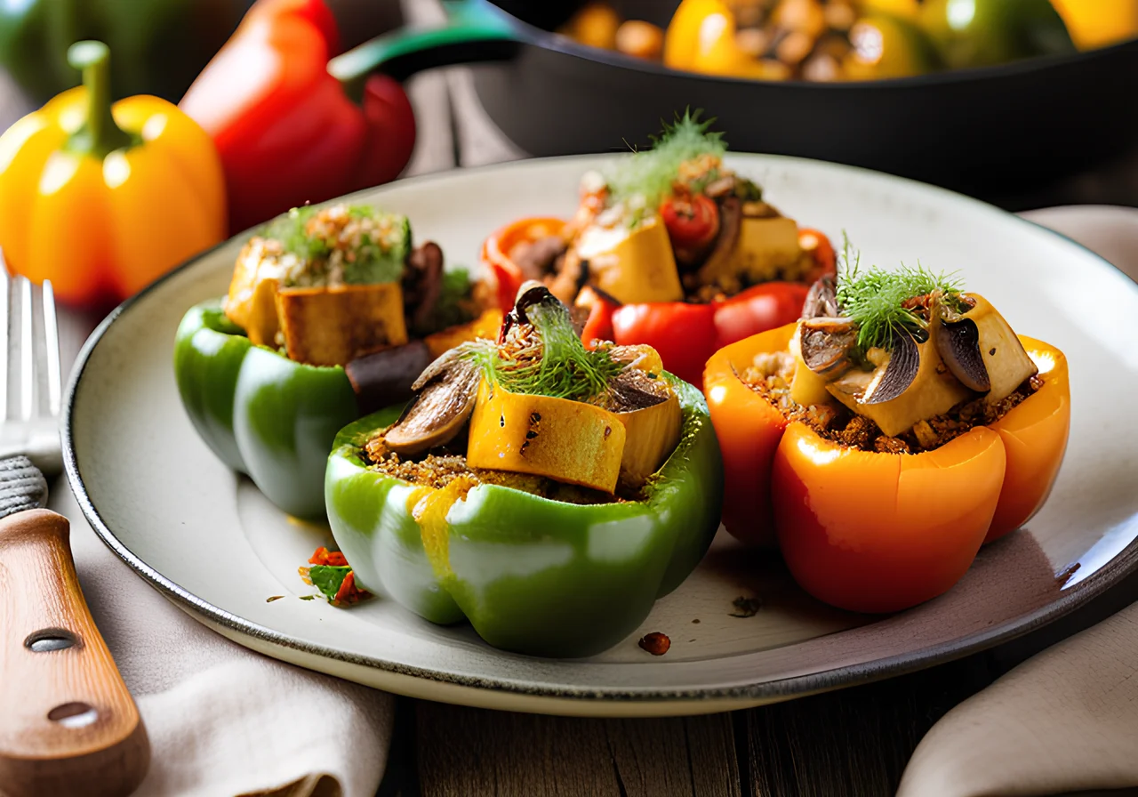 Vegan Stuffed Bell Peppers